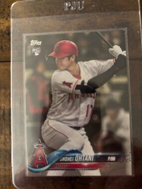 Topps Shohei Ohtani Iconic Rookie Baseball Card - Mint Condition, been looked at